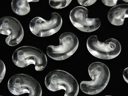 Comma Shaped, Crystal Quartz Gemstone Beads