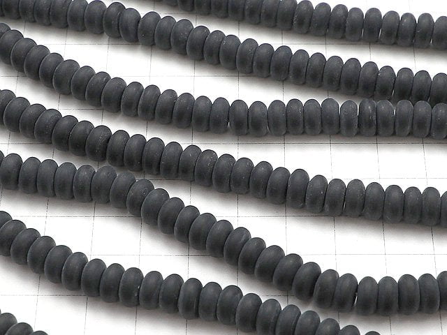 Frost Onyx Rondelle 8x8x4mm 1strand beads (aprx.15inch / 38cm)