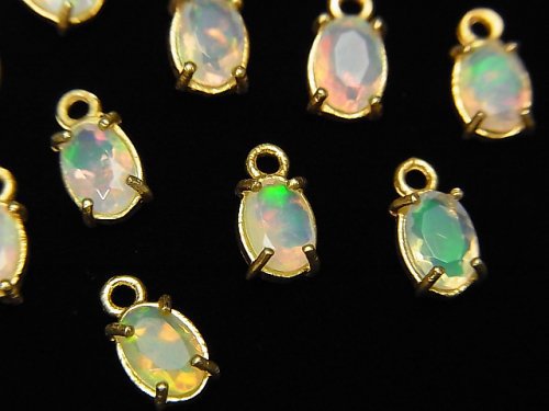 Bezel Setting, Opal, Oval Gemstone Beads