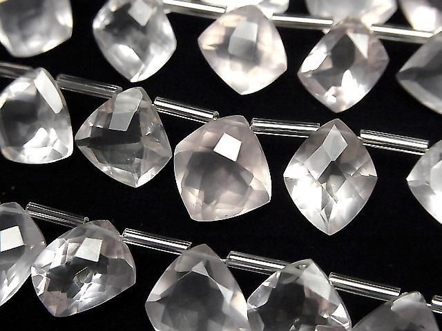 [Video]High Quality Rose Quartz AAA Fancy Shape Faceted half or 1strand (12pcs)