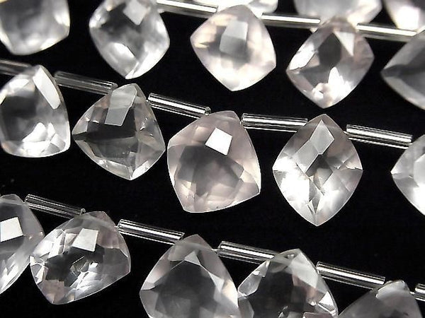 [Video]High Quality Rose Quartz AAA Fancy Shape Faceted half or 1strand (12pcs)