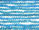 1strand $34.99 High Quality Neon Blue Apatite AAA- Chestnut (Smooth) 1strand beads (aprx.7inch / 18cm)