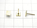 14KGF Earstuds Earrings  Square  5mm 1pair