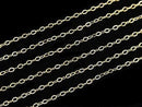 14KGF Flat Cable Chain 1.5mm No.2 10cm