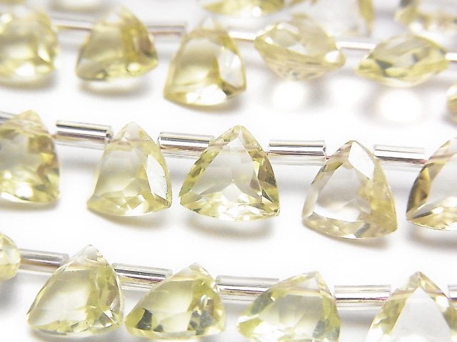 Lemon Quartz, Triangle Gemstone Beads