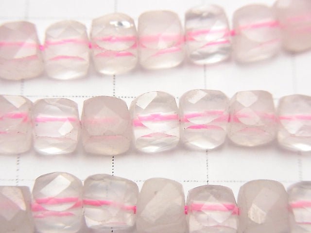 1strand $8.79! Rose Quartz AA++ Cube Shape 5x5x5mm 1strand beads (aprx.14inch/35cm)