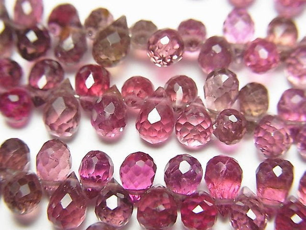 Drop, Faceted Briolette, Tourmaline Gemstone Beads