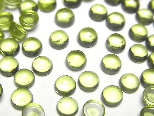 Cabochon, Peridot Gemstone Beads