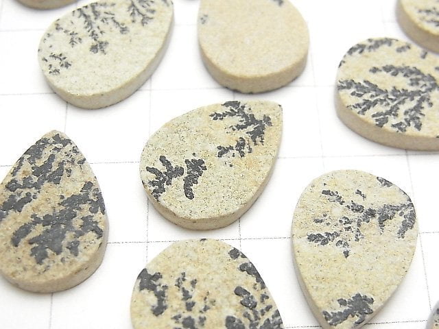 Germany Dendrite Jasper Pear shape Cabochon 18x13mm 3pcs $12.99!
