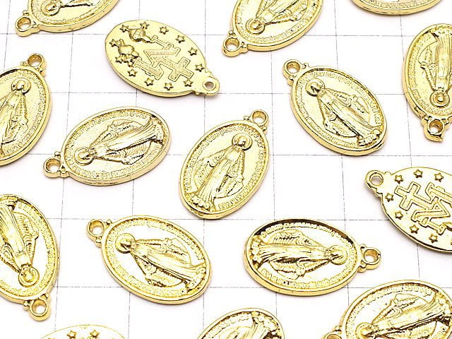 [Video] Metal Parts Charm 17x12mm Miraculous Medal Gold 10pcs $3.79!