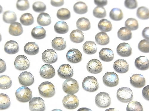 Labradorite, Rose, Round Gemstone Beads