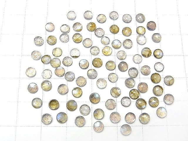 High Quality Labradorite AAA- Round  Rose Cut 4x4mm 10pcs $4.79!