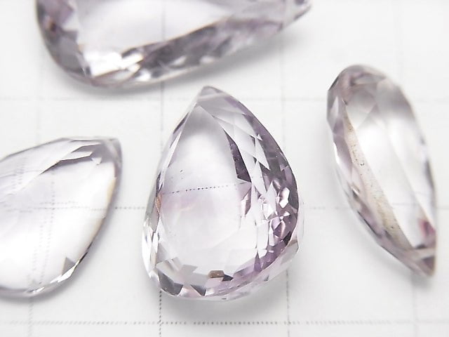 High Quality Pink Amethyst AAA Pear shape Faceted Size Mix 4pcs $29.99!