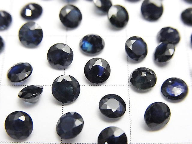 [Video] High Quality Sapphire AAA- Undrilled Round Faceted 4x4mm 1pc $19.99!