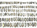 High Quality Labradorite AAA- Pear shape  Faceted Briolette  half or 1strand beads (aprx.8inch/20cm)