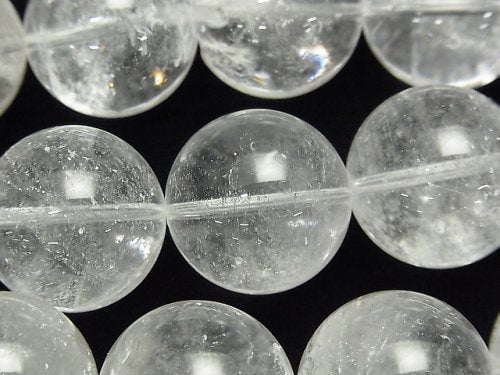 Crystal Quartz, Round Gemstone Beads