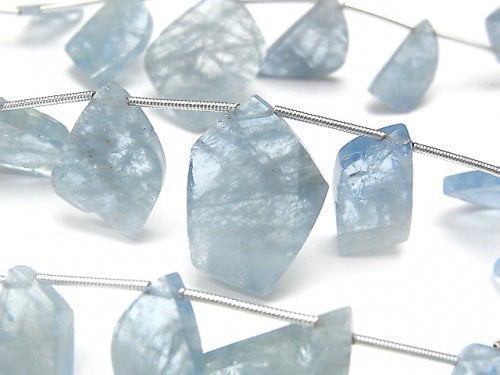 Aquamarine, Nugget Gemstone Beads