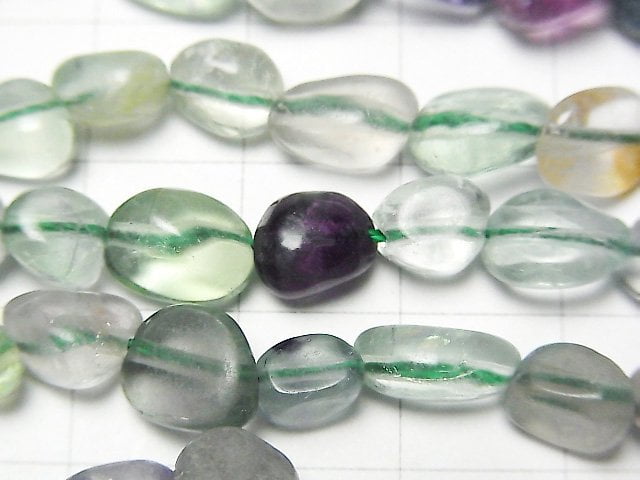 1strand $4.79! Multicolor Fluorite AA ++ Small Size Nugget 1strand beads (aprx.15inch / 37cm)