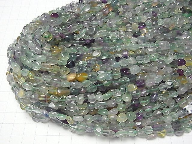 1strand $4.79! Multicolor Fluorite AA ++ Small Size Nugget 1strand beads (aprx.15inch / 37cm)