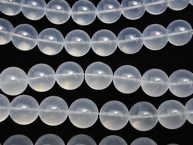 Brazil Moon Quartz AA ++ Round 14mm 1strand beads (aprx.7inch / 17cm)