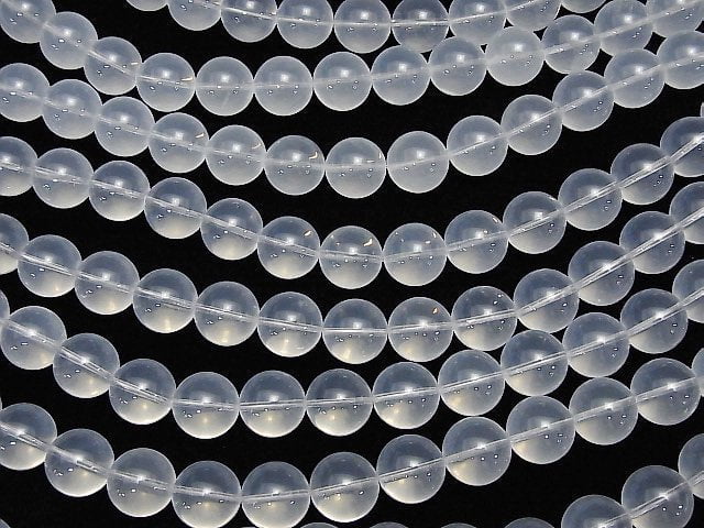 Brazil Moon Quartz AA ++ Round 14mm 1strand beads (aprx.7inch / 17cm)