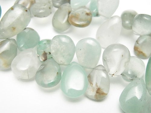 Chalcedony, Pear Shape Gemstone Beads