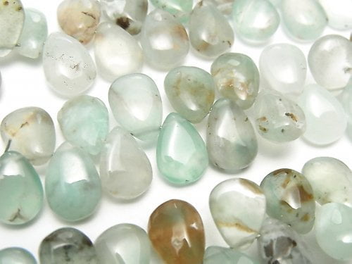 Chalcedony, Pear Shape Gemstone Beads