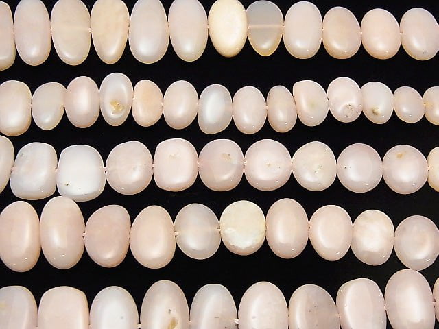 1strand $18.9! Pink Opal AA++ Flat Nugget 1strand beads (aprx.15inch/37cm)