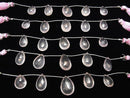 1strand $39.99! High Quality Rose Quartz AAA Pear shape  Faceted Briolette  1strand (5pcs )