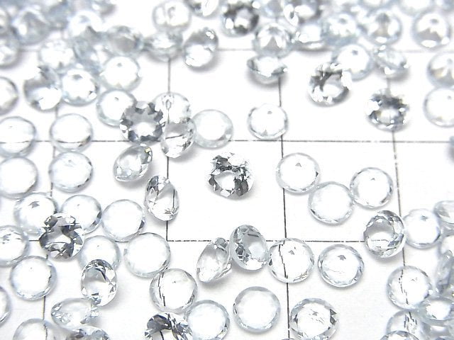 [Video] High Quality Aquamarine AAA Undrilled Round Faceted 4x4mm 3pcs $8.79!