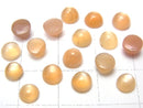 [Video] High Quality Orange Moonstone AAA- Round Cabochon 5x5mm 10pcs