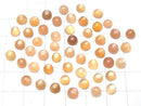 [Video] High Quality Orange Moonstone AAA- Round Cabochon 5x5mm 10pcs