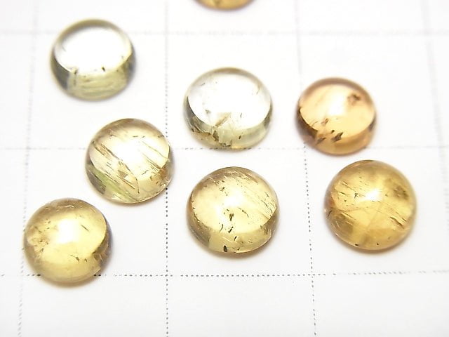 High Quality Imperial Topaz AAA- Round Cabochon 6-6.5x6-6.5mm 5pcs $23.99!