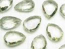 High Quality Green Amethyst AAA Chestnut -Pear shape Faceted Briolette 2pcs $34.99!