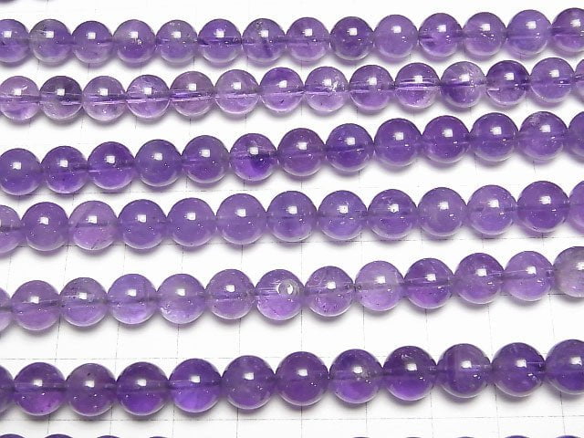 [Video]Amethyst AA Round 8mm 1strand beads (aprx.15inch/36cm)