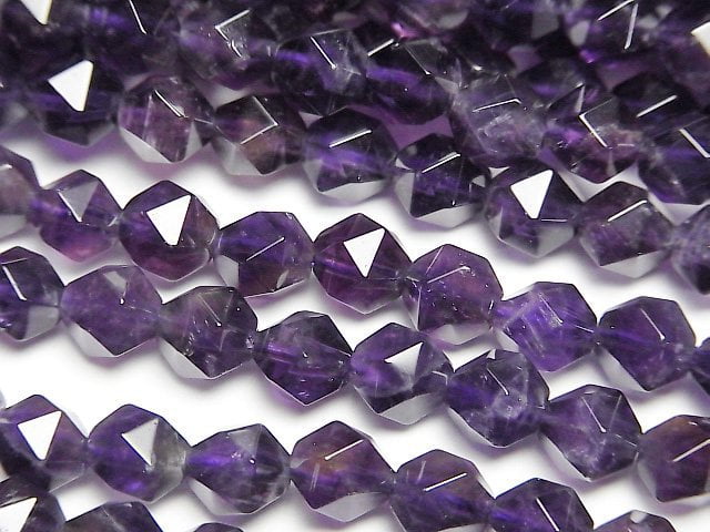 Amethyst, Faceted Round Gemstone Beads