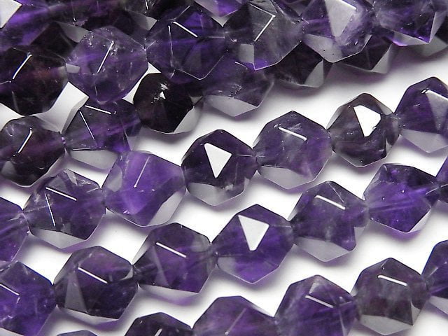 Amethyst, Faceted Round Gemstone Beads