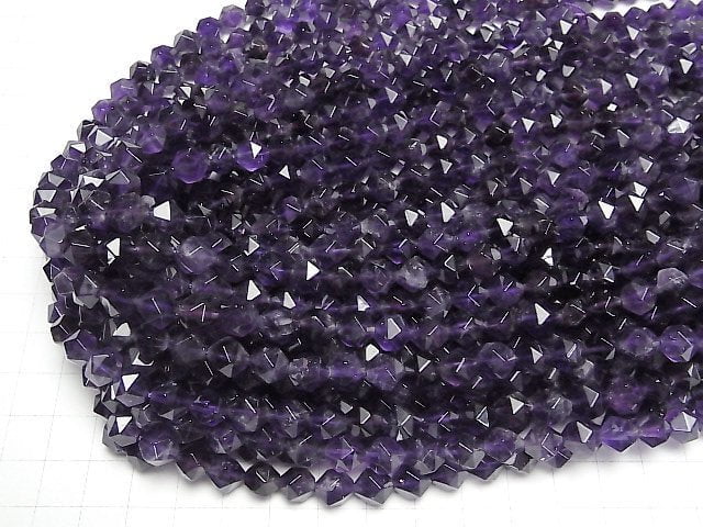 Amethyst AA+ 20Faceted Round 8mm half or 1strand beads (aprx.15inch/36cm)