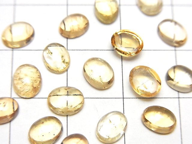 [Video] High Quality Imperial Topaz AAA- Oval Cabochon 6-6.5x5mm 4pcs $14.99!