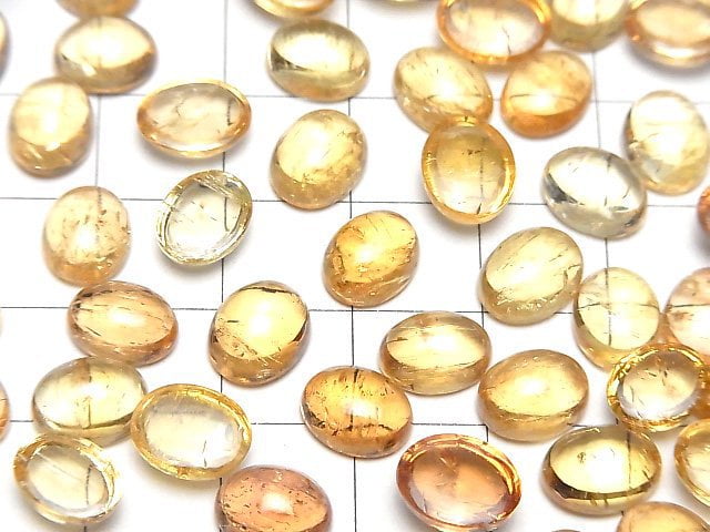 [Video] High Quality Imperial Topaz AAA- Oval Cabochon 9-9.5x6-7.5mm 3pcs $27.99!