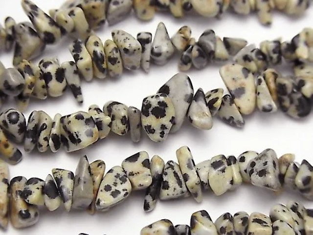 1strand $3.79! Dalmatian Jasper Chips (Small Nugget) 1strand beads (aprx.33inch / 82cm)
