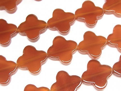 Carnelian, Flower Gemstone Beads