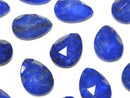 Lapislazuli x Crystal AAA Pear Shape Rose Cut 18x13mm 2pcs