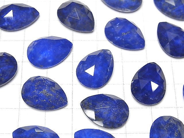 Lapislazuli x Crystal AAA Pear shape Rose Cut 18x13mm 2pcs $12.99!