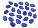 Lapislazuli x Crystal AAA Pear Shape Rose Cut 18x13mm 2pcs