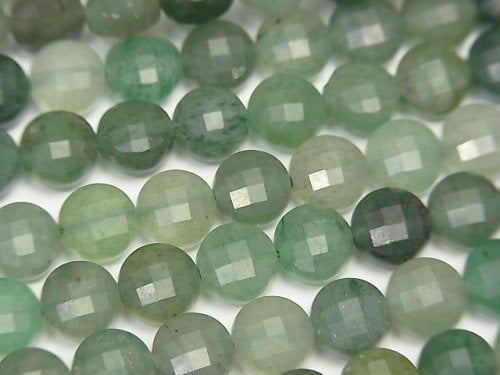 Aventurine, Coin Gemstone Beads