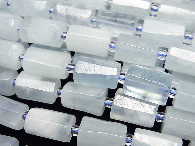 Aquamarine, Nugget, Tube Gemstone Beads