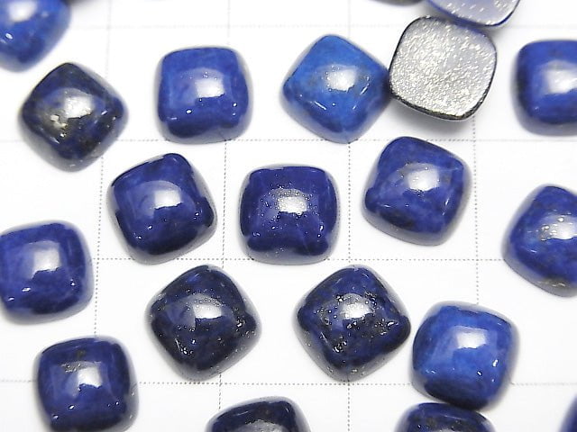 Lapislazuli AA++ Square  Cabochon 8x8mm 4pcs