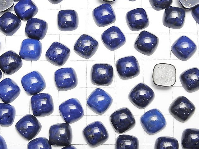 Lapislazuli AA++ Square  Cabochon 8x8mm 4pcs