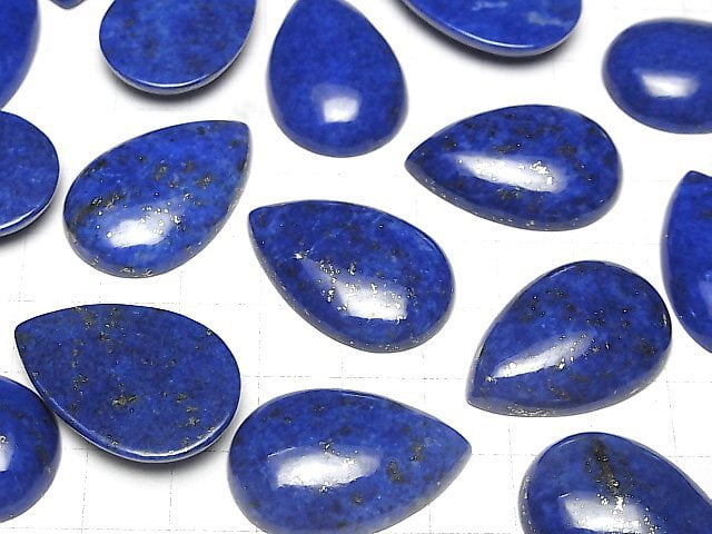 [Video] Lapislazuli AA++ Pear shape  Cabochon 30x20mm 1pc